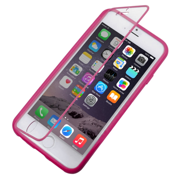Horizontal Flip Touch Screen Frosted TPU Protection Case for iPhone 6 & 6S