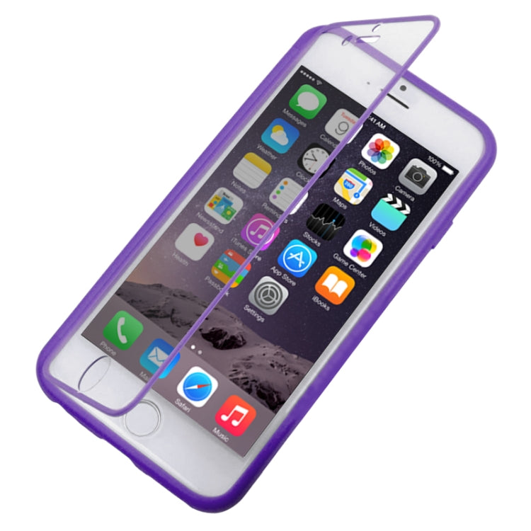 Horizontal Flip Touch Screen Frosted TPU Protection Case for iPhone 6 & 6S
