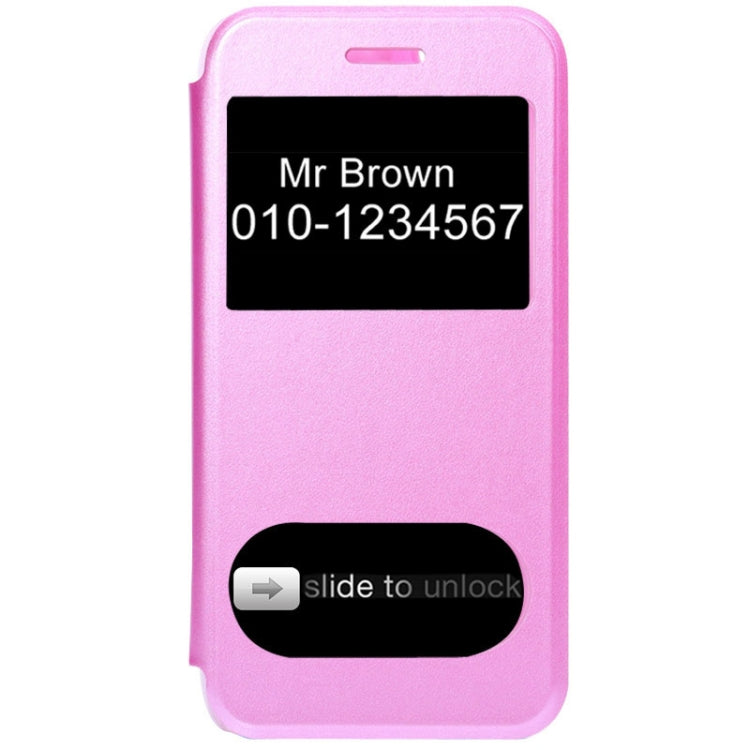 Frosted Texture Horizontal Flip Leather Case with Call Display ID for iPhone 6 & 6S
