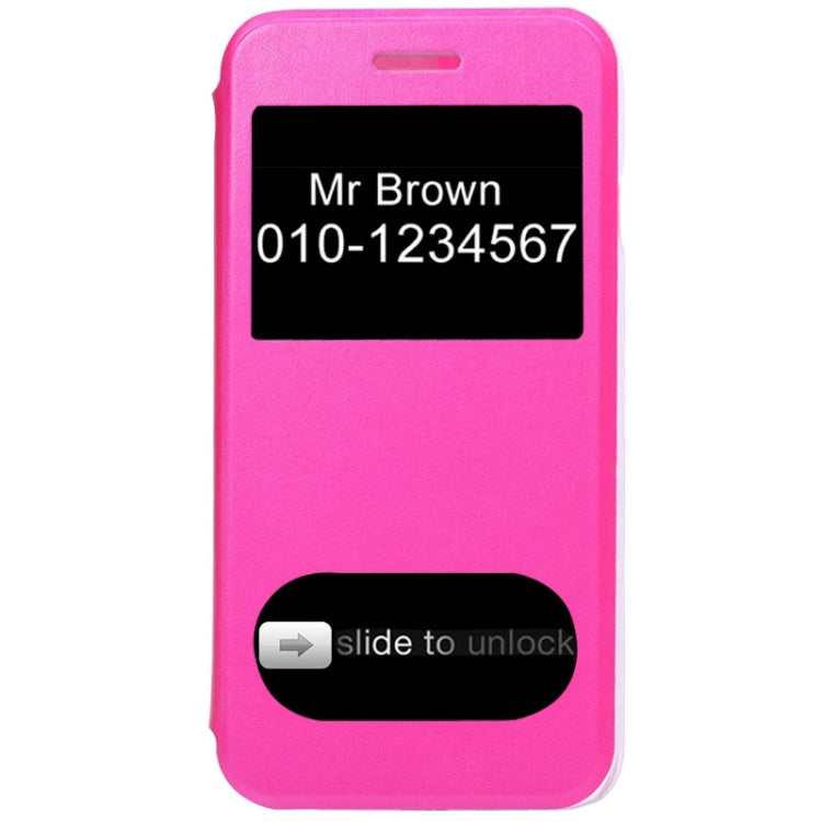 Frosted Texture Horizontal Flip Leather Case with Call Display ID for iPhone 6 & 6S