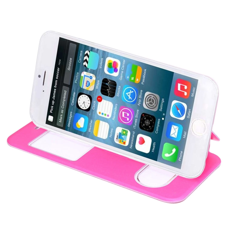 Frosted Texture Horizontal Flip Leather Case with Call Display ID for iPhone 6 & 6S