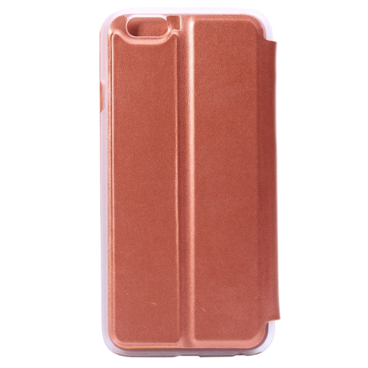 Frosted Texture Horizontal Flip Leather Case with Call Display ID for iPhone 6 & 6S