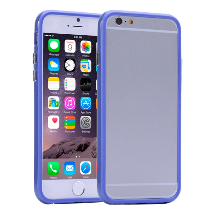 Pure Color TPU + Plastic Bumper Frame Case for iPhone 6