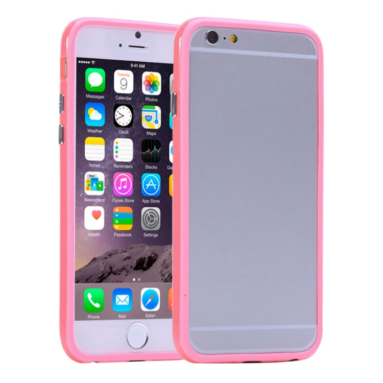 Pure Color TPU + Plastic Bumper Frame Case for iPhone 6