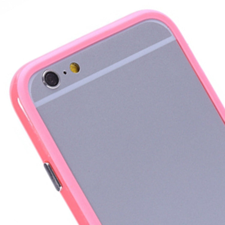 Pure Color TPU + Plastic Bumper Frame Case for iPhone 6