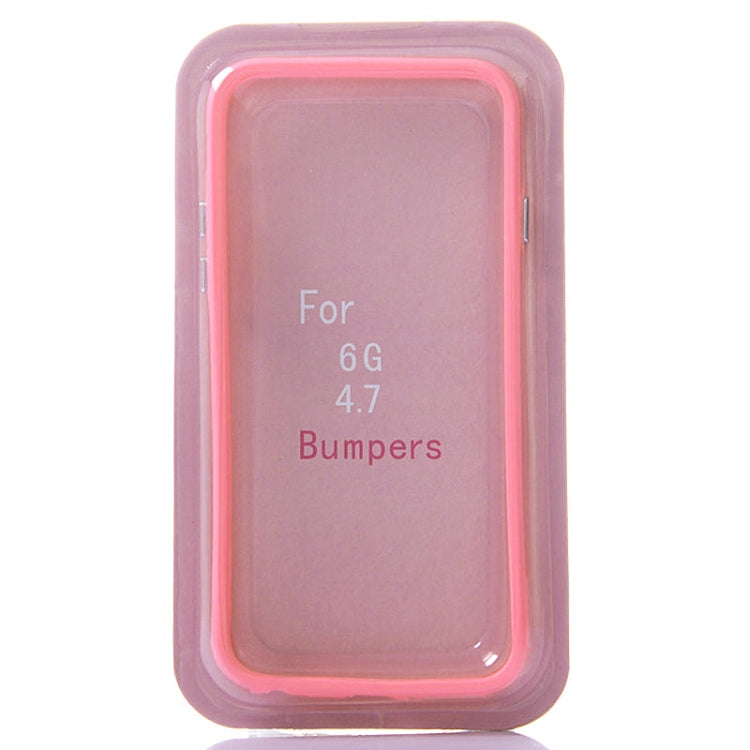Pure Color TPU + Plastic Bumper Frame Case for iPhone 6