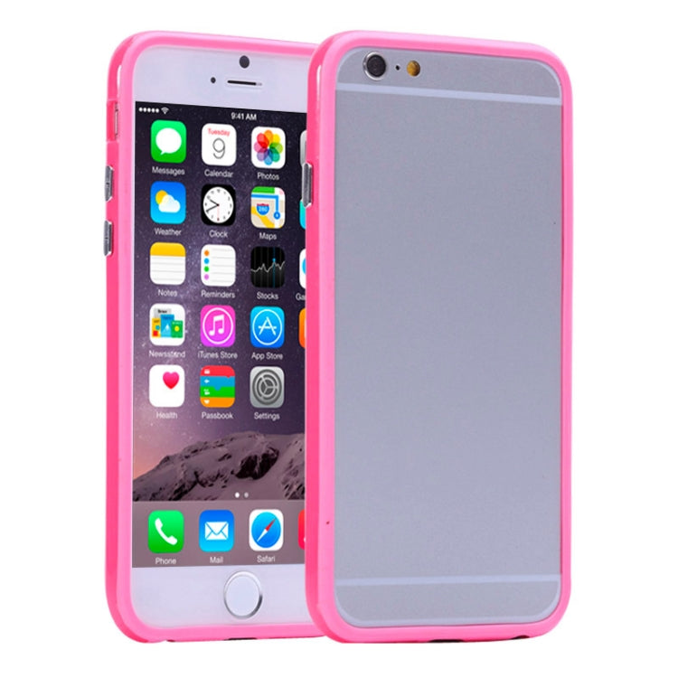 Pure Color TPU + Plastic Bumper Frame Case for iPhone 6