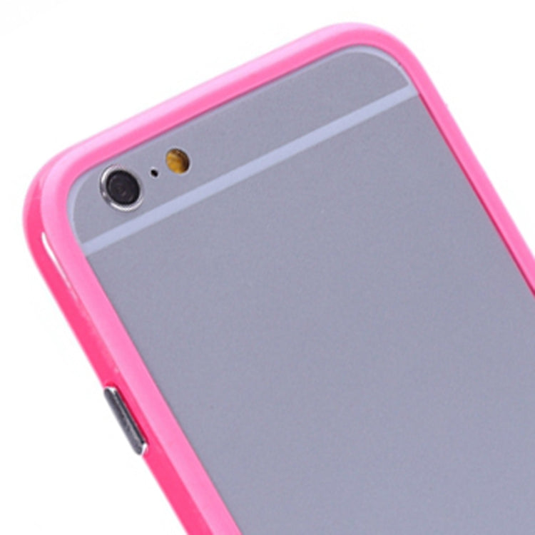 Pure Color TPU + Plastic Bumper Frame Case for iPhone 6