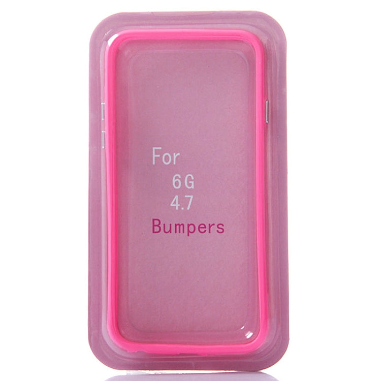 Pure Color TPU + Plastic Bumper Frame Case for iPhone 6