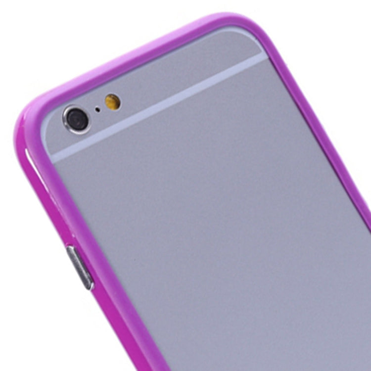 Pure Color TPU + Plastic Bumper Frame Case for iPhone 6