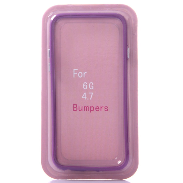 Pure Color TPU + Plastic Bumper Frame Case for iPhone 6