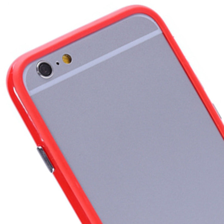 Pure Color TPU + Plastic Bumper Frame Case for iPhone 6