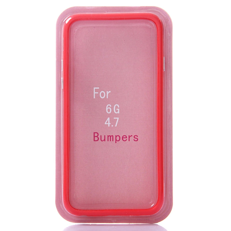 Pure Color TPU + Plastic Bumper Frame Case for iPhone 6