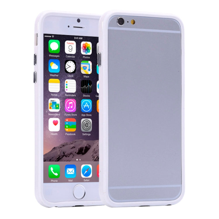 Pure Color TPU + Plastic Bumper Frame Case for iPhone 6