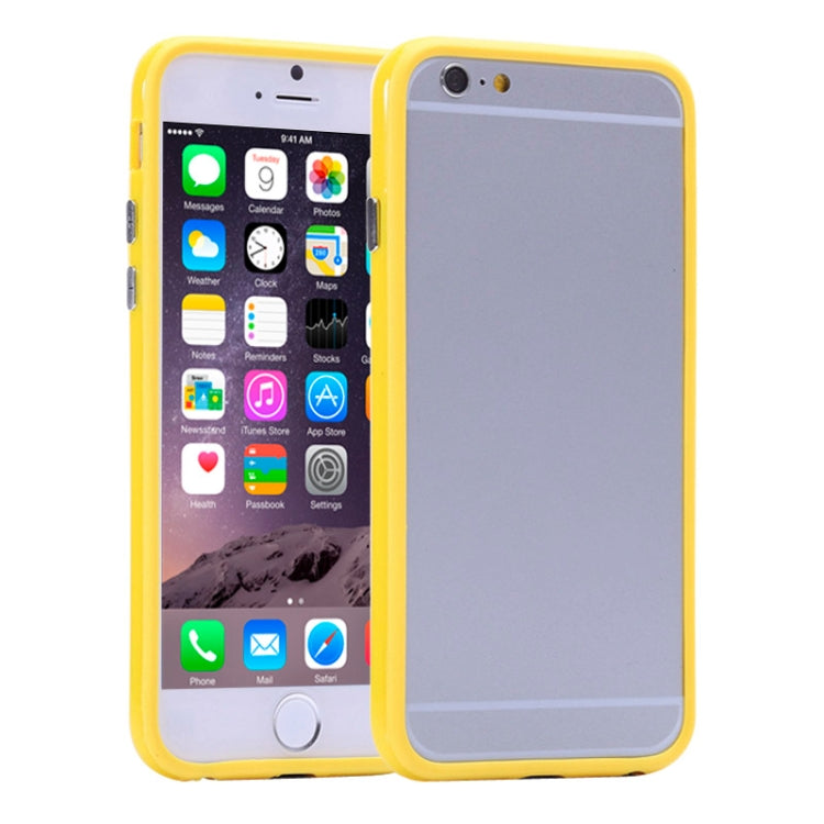 Pure Color TPU + Plastic Bumper Frame Case for iPhone 6