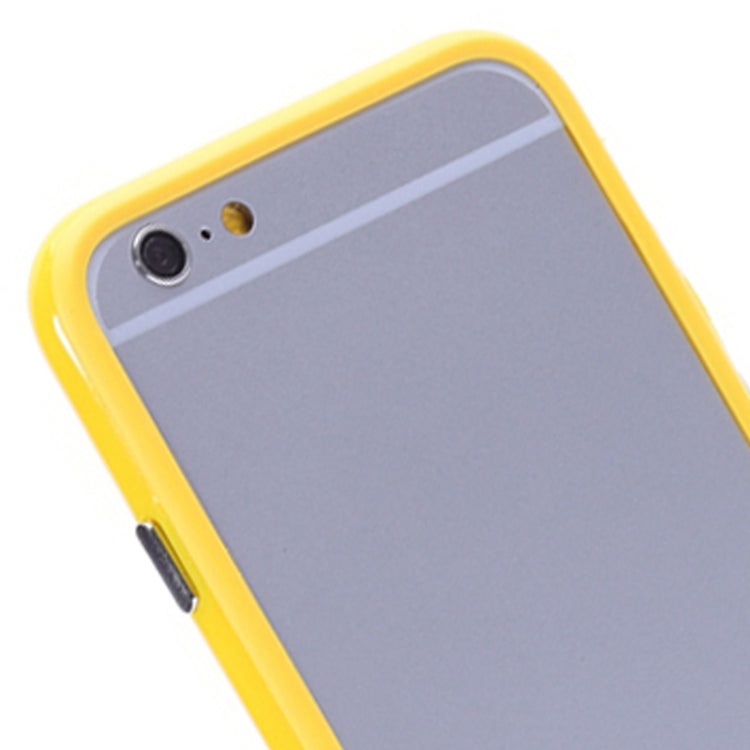 Pure Color TPU + Plastic Bumper Frame Case for iPhone 6