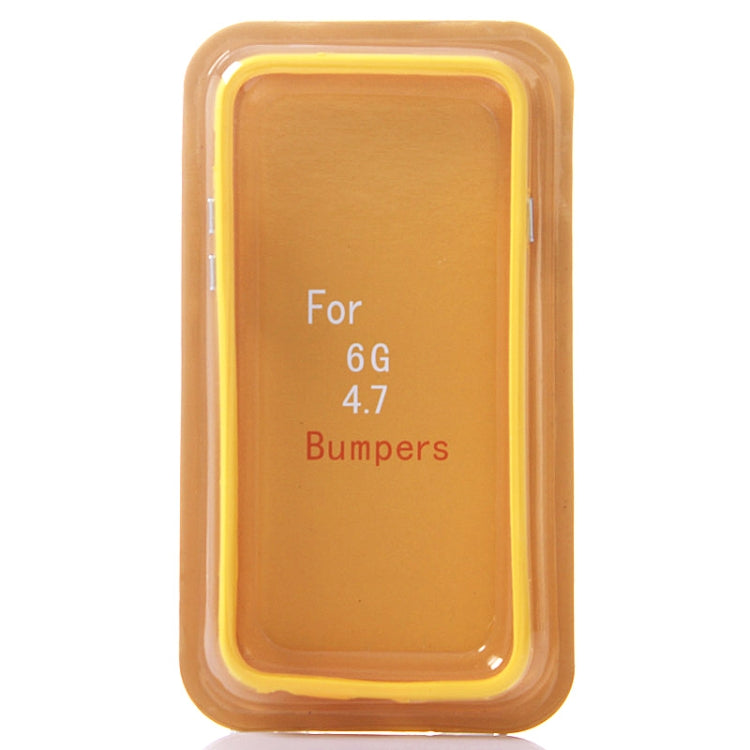 Pure Color TPU + Plastic Bumper Frame Case for iPhone 6