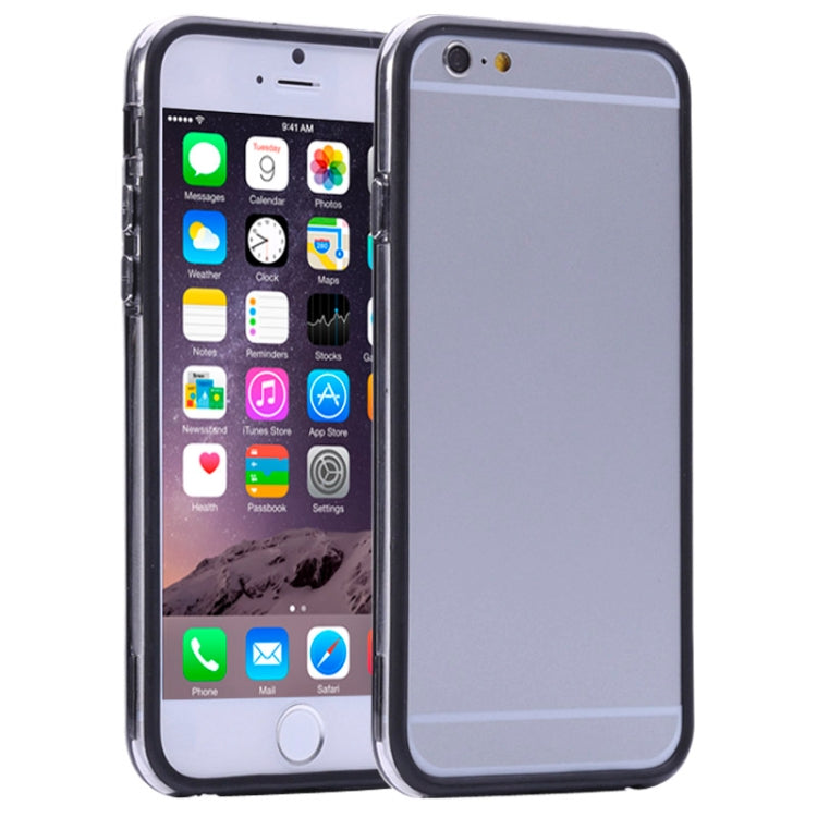 Transparent Plastic + TPU Bumper Frame Case for iPhone 6