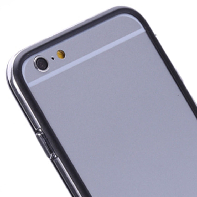 Transparent Plastic + TPU Bumper Frame Case for iPhone 6