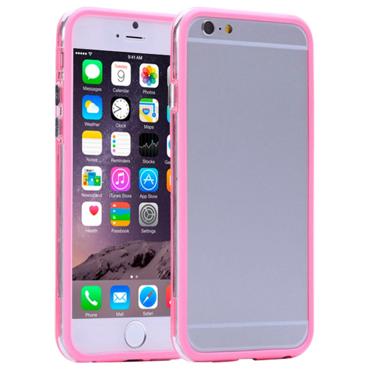 Transparent Plastic + TPU Bumper Frame Case for iPhone 6