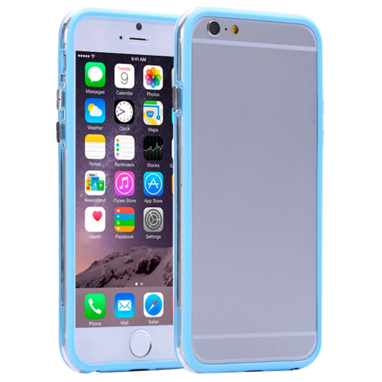 Transparent Plastic + TPU Bumper Frame Case for iPhone 6