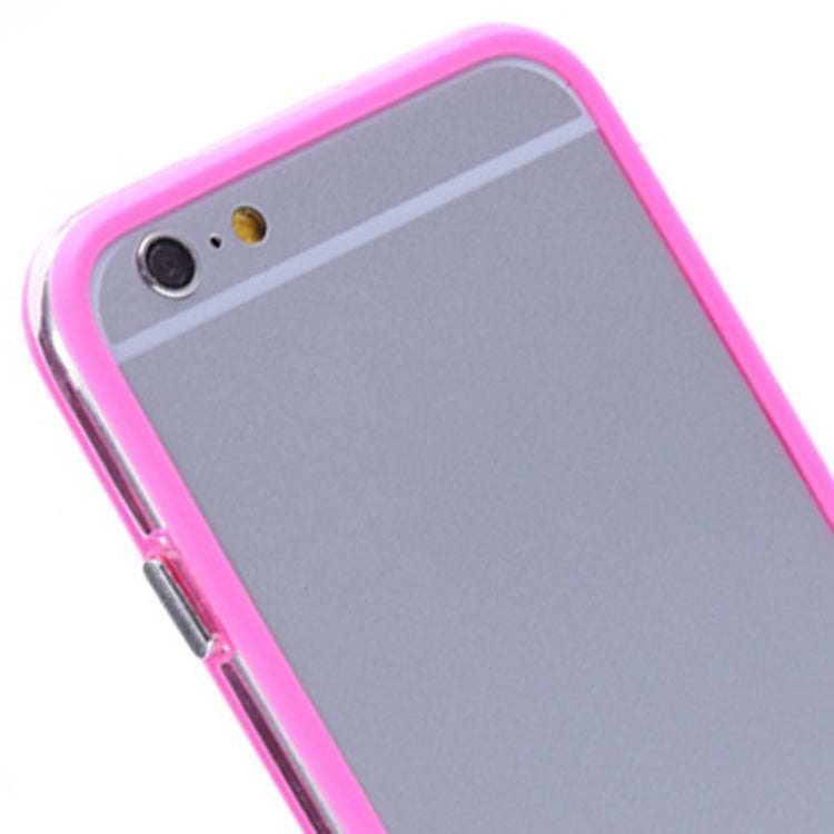 Transparent Plastic + TPU Bumper Frame Case for iPhone 6