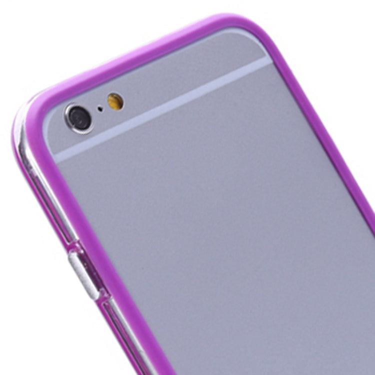 Transparent Plastic + TPU Bumper Frame Case for iPhone 6