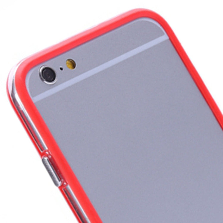 Transparent Plastic + TPU Bumper Frame Case for iPhone 6
