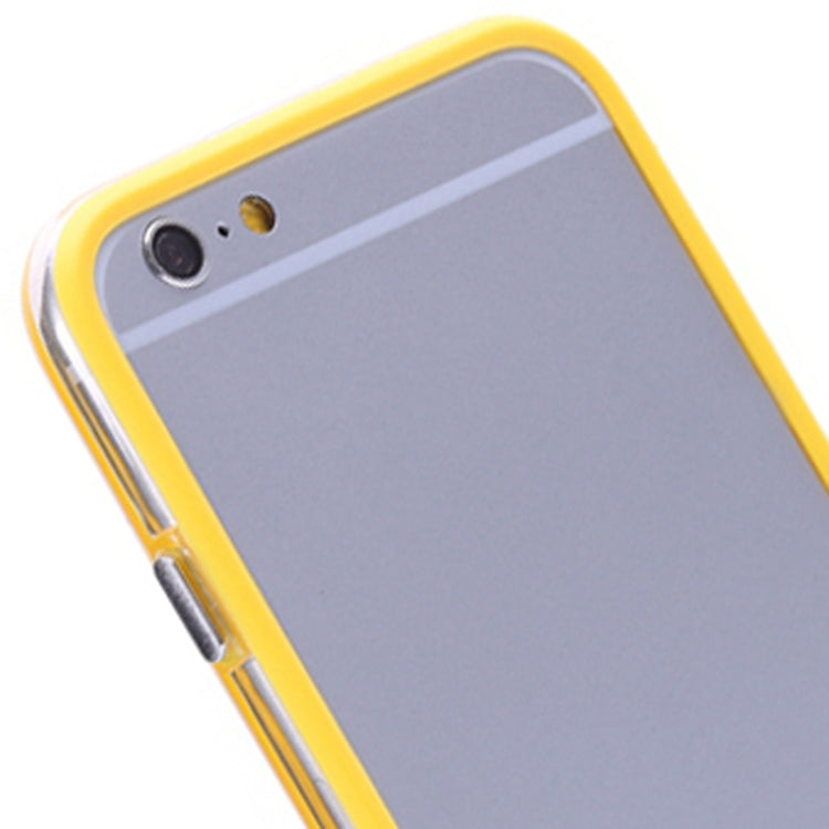 Transparent Plastic + TPU Bumper Frame Case for iPhone 6