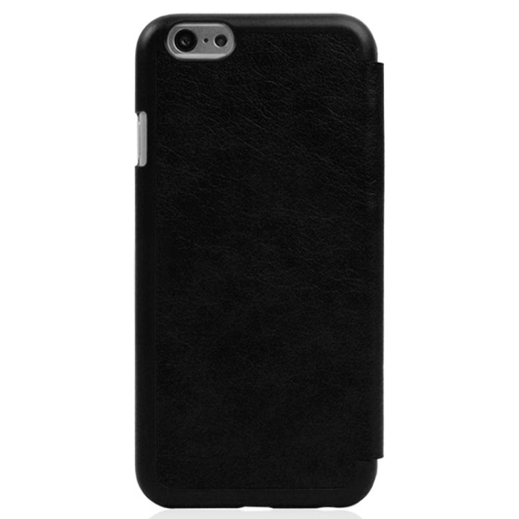 Cowhide Texture Pattern Horizontal Flip Leather Case with Call Display ID for iPhone 6 & 6S