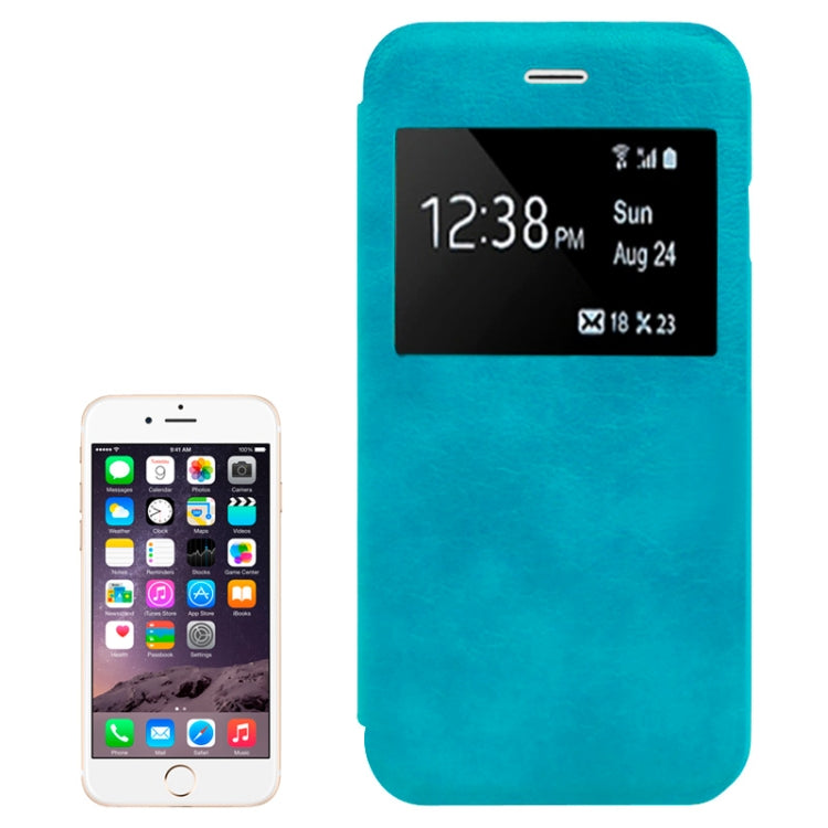 Cowhide Texture Pattern Horizontal Flip Leather Case with Call Display ID for iPhone 6 & 6S