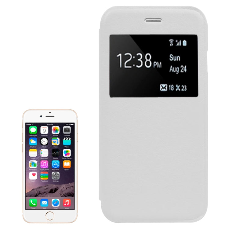 Cowhide Texture Pattern Horizontal Flip Leather Case with Call Display ID for iPhone 6 & 6S