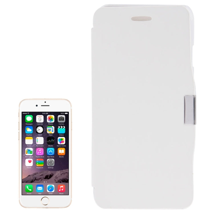 Brush Texture Horizontal Flip Magnetic Button Leather Case for iPhone 6 & 6S