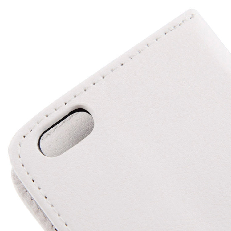 Sheepskin Texture Horizontal Flip Magnetic Button Leather Case with Card Slot & Holder for iPhone 6 & 6S(White)