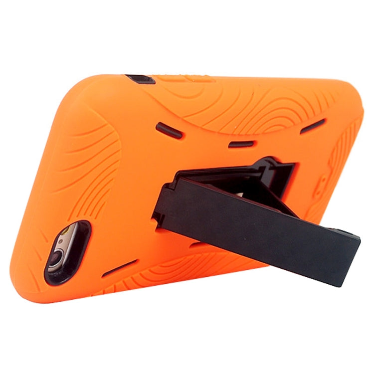 Detachable Shockproof Silicone + Plastic Hard Case with Holder for iPhone 6 & 6S