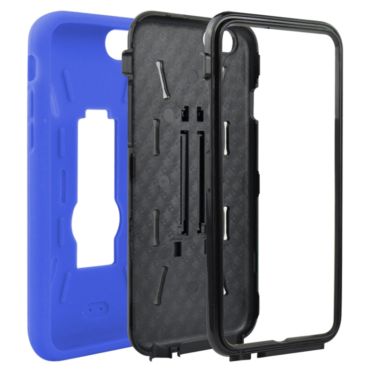 Detachable Shockproof Silicone + Plastic Hard Case with Holder for iPhone 6 & 6S