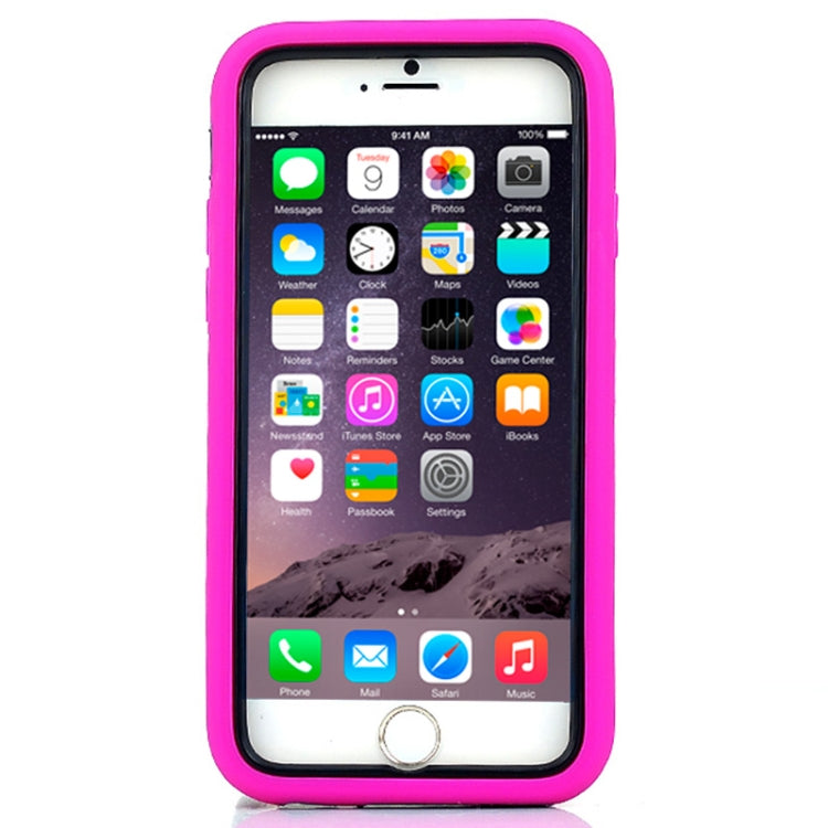 Detachable Shockproof Silicone + Plastic Hard Case with Holder for iPhone 6 & 6S