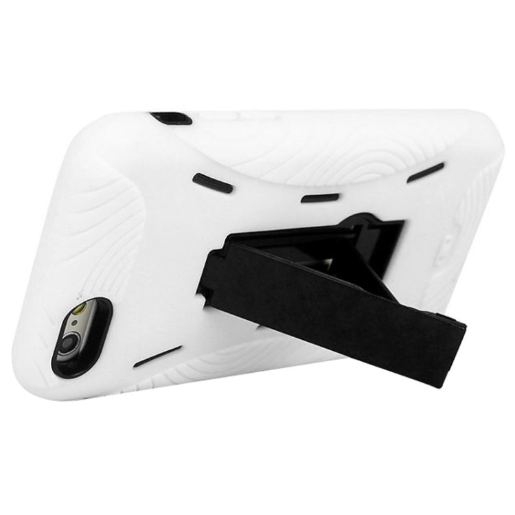 Detachable Shockproof Silicone + Plastic Hard Case with Holder for iPhone 6 & 6S