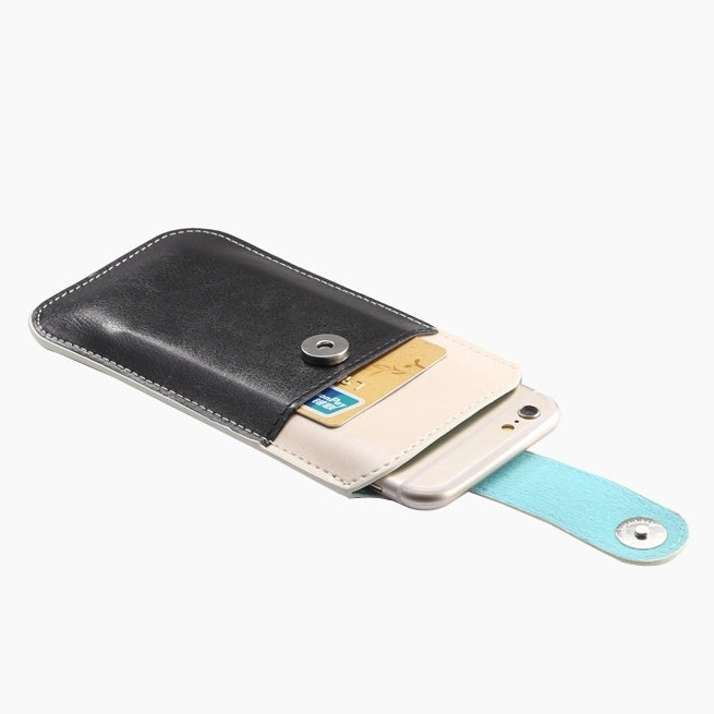 Universal Crazy Horse Texture Leather Case with Fullscreen Touch & Card Slots for iPhone 6 / Galaxy i8552 / Huawei Ascend P6 /  HTC One