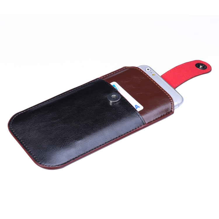 Universal Crazy Horse Texture Leather Case with Fullscreen Touch & Card Slots for iPhone 6 / Galaxy i8552 / Huawei Ascend P6 /  HTC One