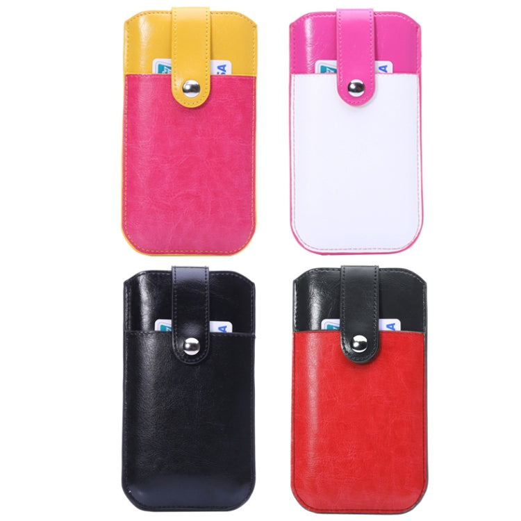 Universal Crazy Horse Texture Leather Case with Fullscreen Touch & Card Slots for iPhone 6 / Galaxy i8552 / Huawei Ascend P6 /  HTC One