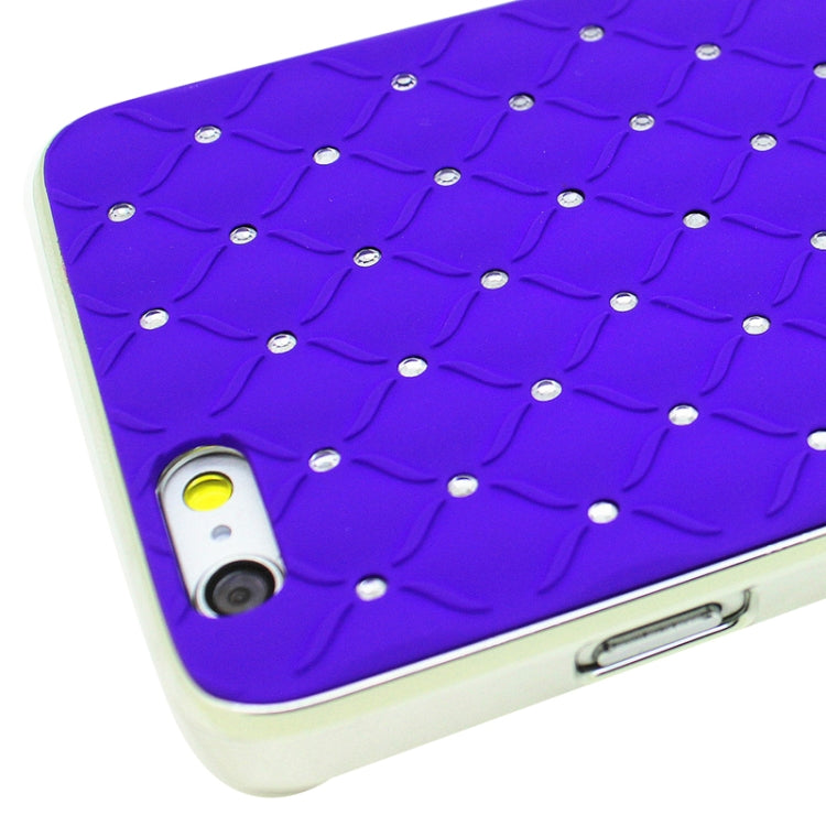 Bling Diamond Plating Skinning Plastic Case for iPhone 6