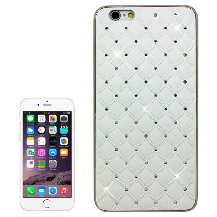 Bling Diamond Plating Skinning Plastic Case for iPhone 6