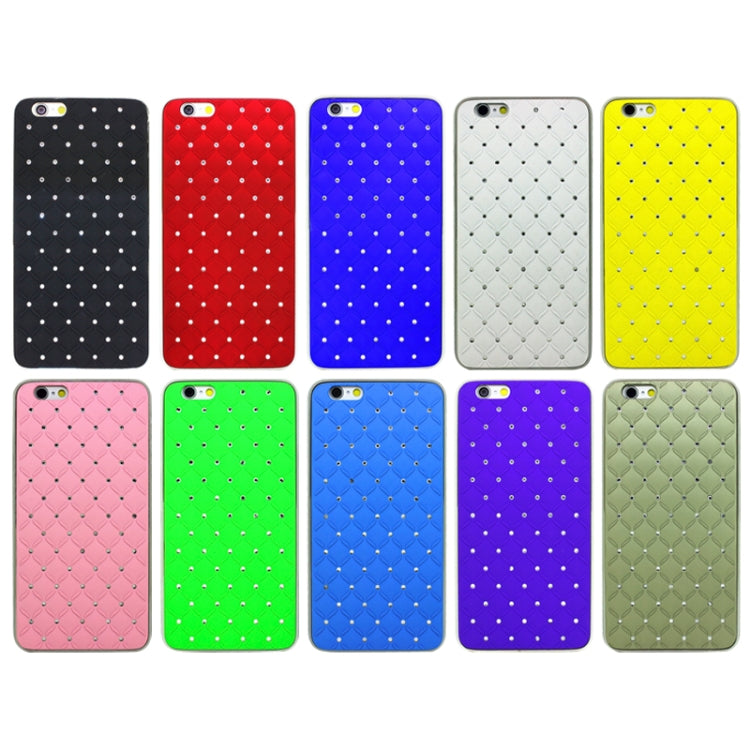 Bling Diamond Plating Skinning Plastic Case for iPhone 6