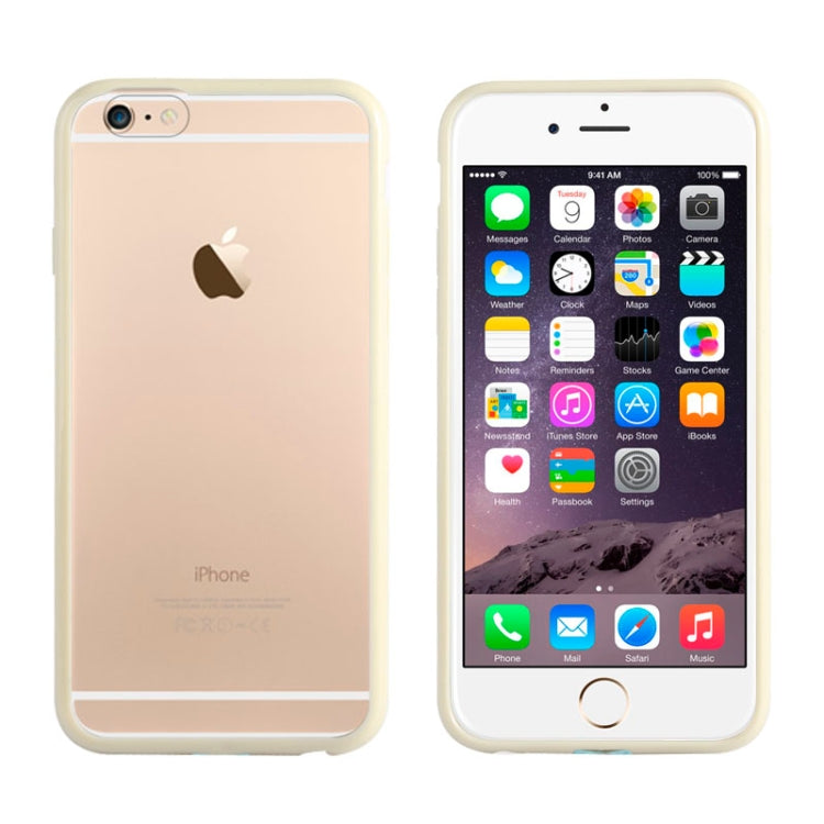 TPU Bumper Frame + Matte Clear Plastic Back Case for iPhone 6 & 6S