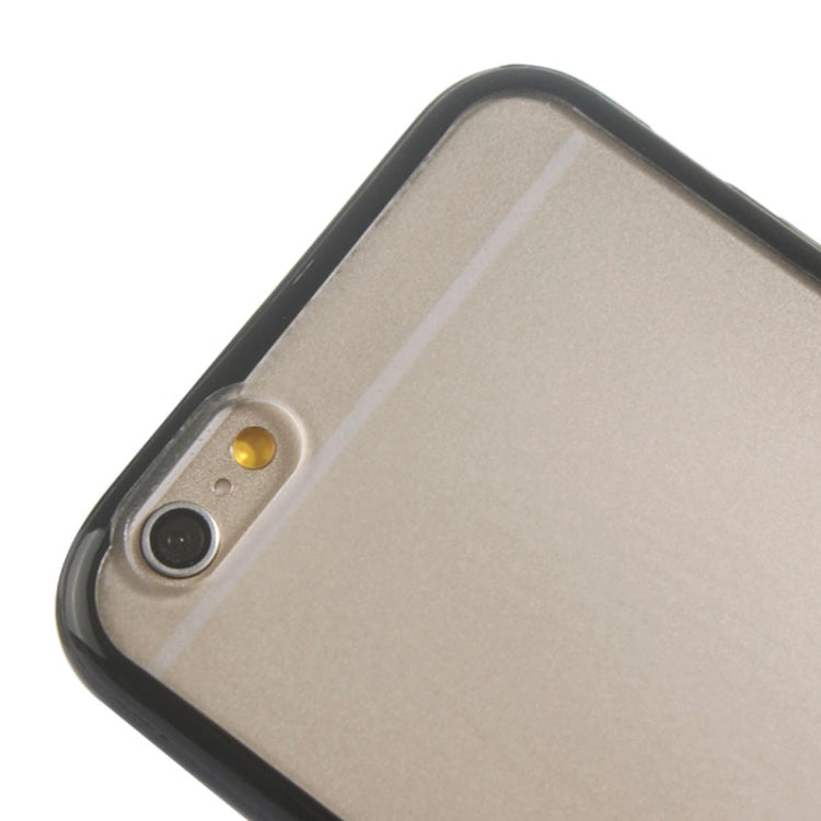 TPU Bumper Frame + Matte Clear Plastic Back Case for iPhone 6 & 6S