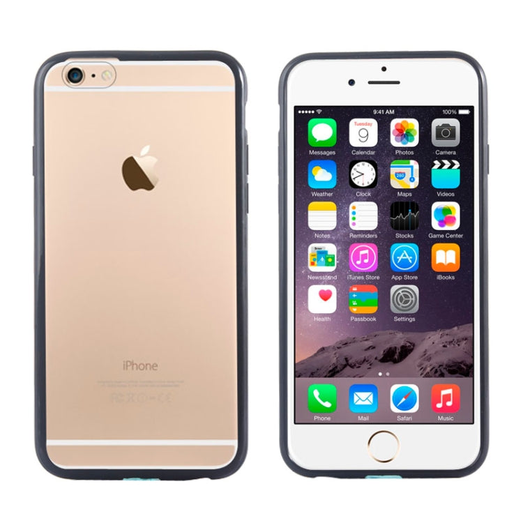 TPU Bumper Frame + Matte Clear Plastic Back Case for iPhone 6 & 6S
