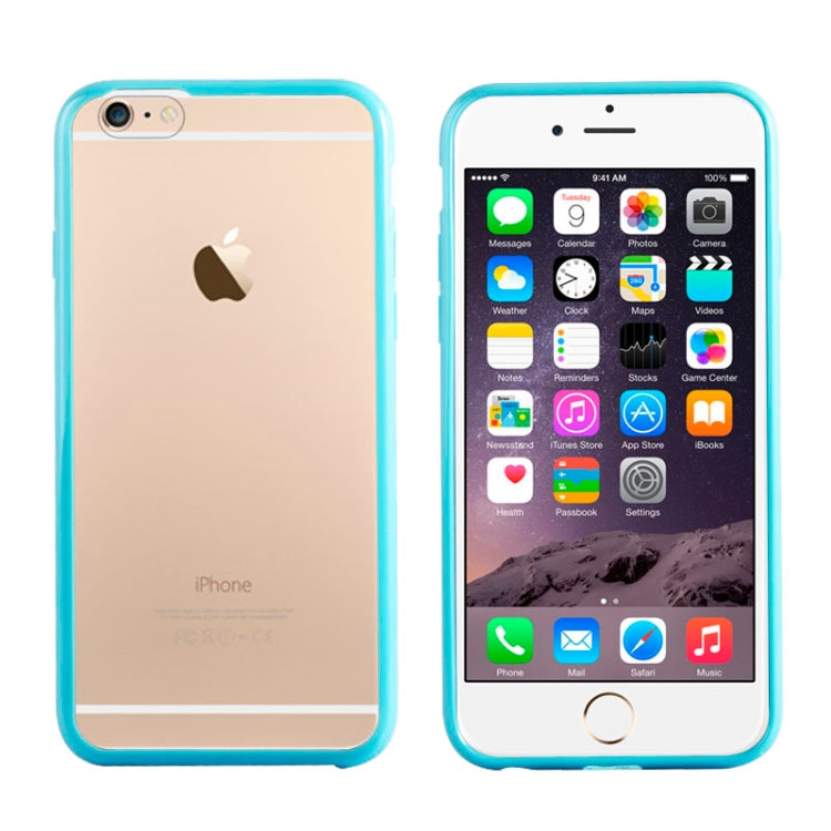 TPU Bumper Frame + Matte Clear Plastic Back Case for iPhone 6 & 6S