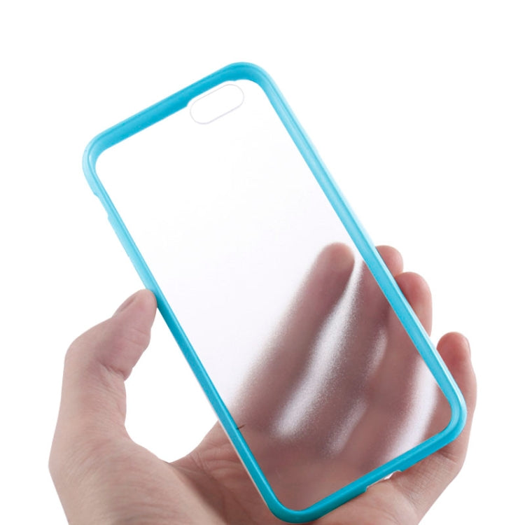 TPU Bumper Frame + Matte Clear Plastic Back Case for iPhone 6 & 6S
