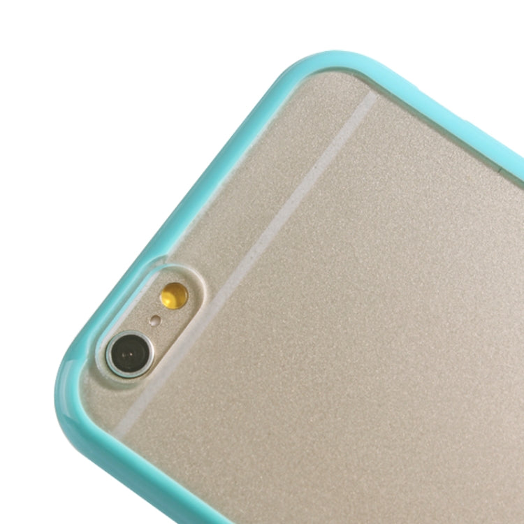 TPU Bumper Frame + Matte Clear Plastic Back Case for iPhone 6 & 6S